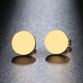 Maison velvet -Luna Minimalist Stainless Steel Gold studs Earrings