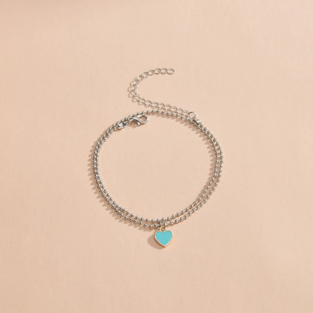 Maison Velvet — Azure Heart Anklet