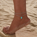 Maison Velvet — Azure Heart Anklet