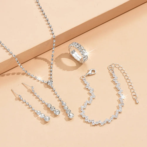 Maison Velvet — 5PCS Silver Elegance Jewelry Set 🤍