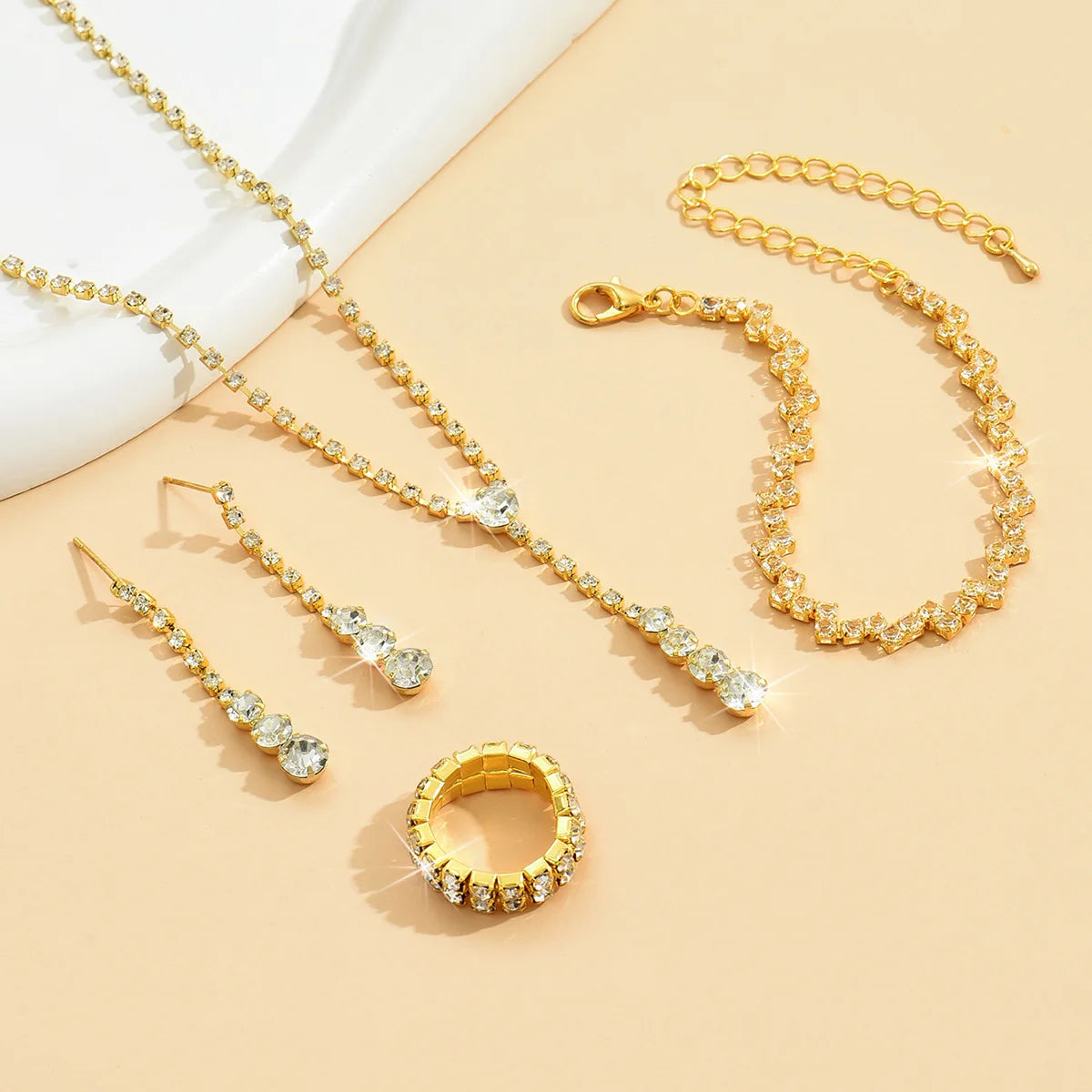 Maison Velvet — 5PCS Silver Elegance Jewelry Set 🤍