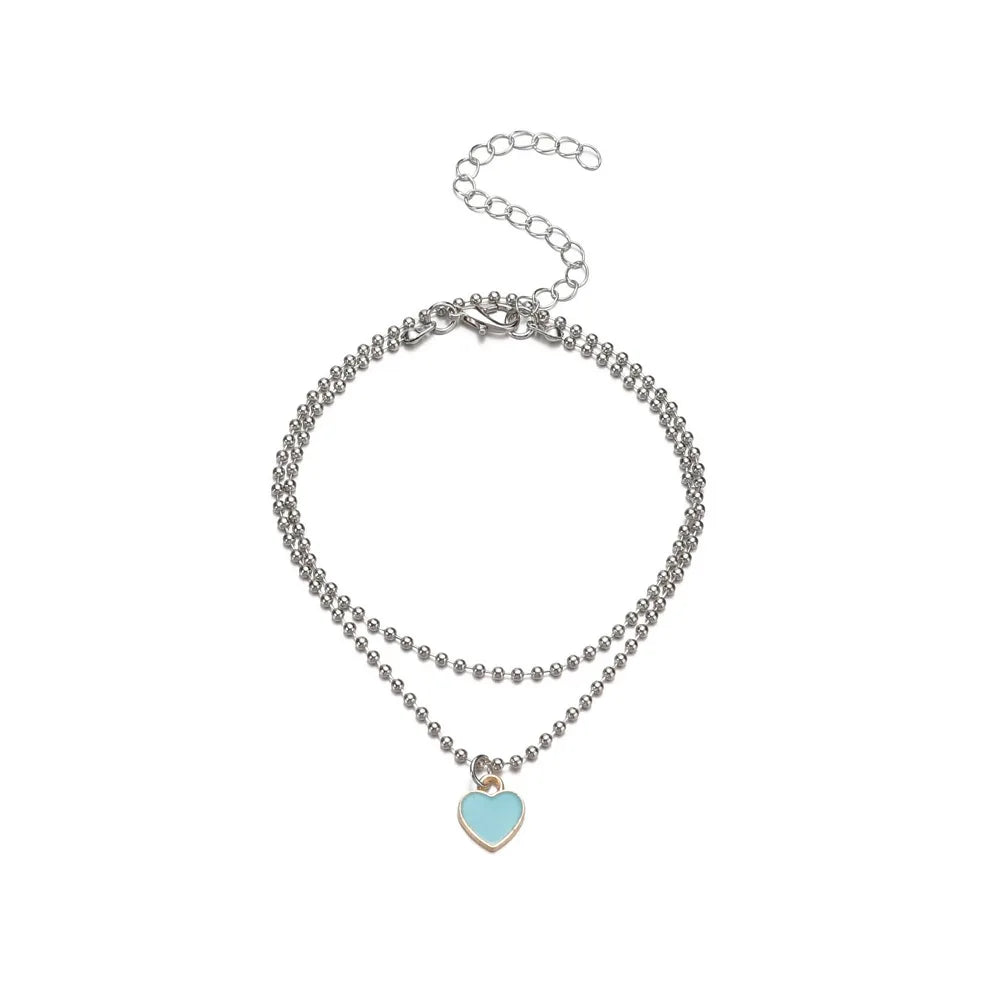 Maison Velvet — Azure Heart Anklet