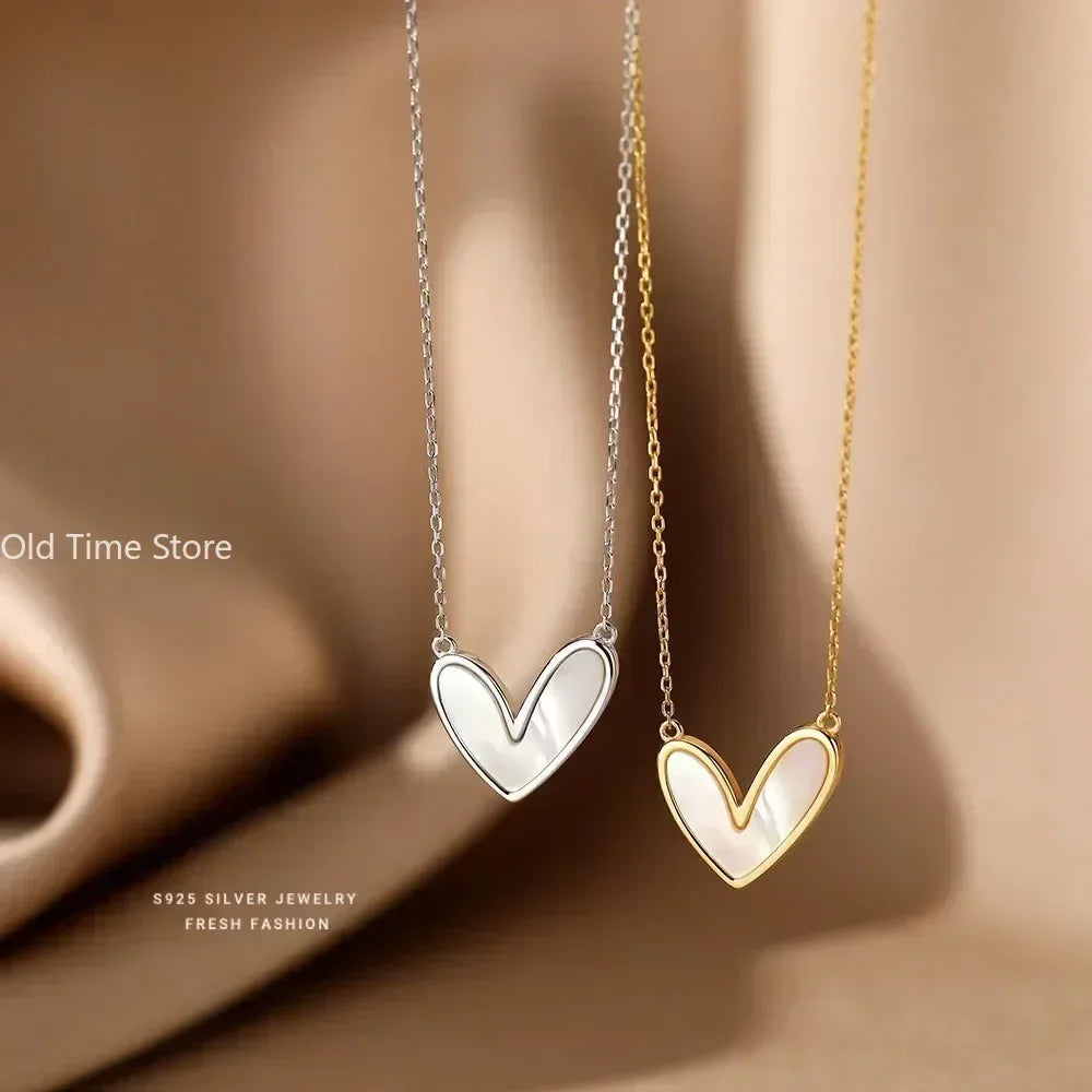Maison Velvet — Pearl Heart Necklace