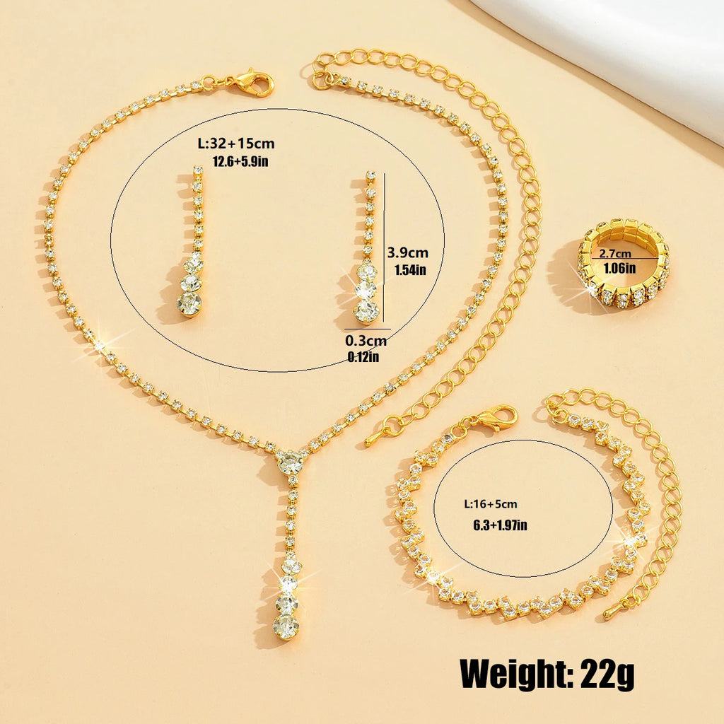 Maison Velvet — 5PCS Silver Elegance Jewelry Set 🤍